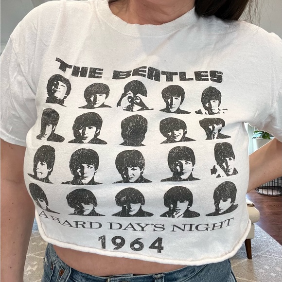 BEATLES Cropped Tee - Picture 2 of 8